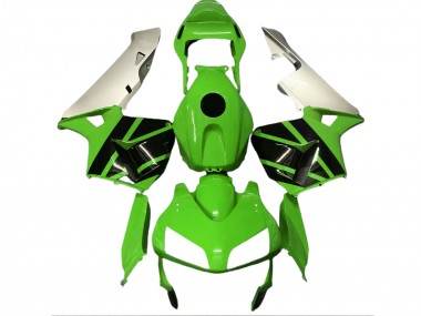 Verde Lucido & Argento Opaco 2003-2004 Honda CBR600RR Carene Moto