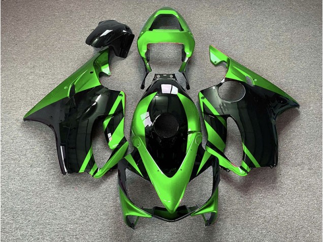 Verde Lucido & Nero 2001-2003 Honda CBR600 F4i Carene Moto Verde Lucido & Nero 2001-2003 Honda CBR600 F4i Carene Moto