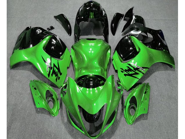 Verde Lucido & Nero 2008-2020 Suzuki GSXR 1300 Carene Moto Verde Lucido & Nero 2008-2020 Suzuki GSXR 1300 Carene Moto