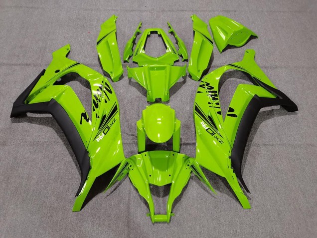Verde Lucido & Nero 2011-2015 Kawasaki ZX10R Carene Moto Verde Lucido & Nero 2011-2015 Kawasaki ZX10R Carene Moto