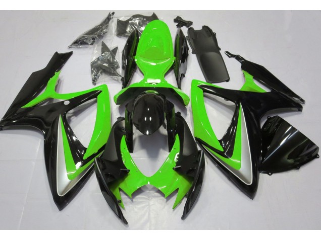 Verde Lucido Rovinato 2006-2007 Suzuki GSXR 600-750 Carene Moto Verde Lucido Rovinato 2006-2007 Suzuki GSXR 600-750 Carene Moto