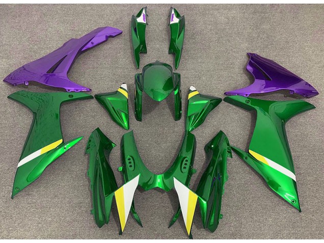 Verde Lucido & Viola 2011-2024 Suzuki GSXR 600-750 Carene Moto Verde Lucido & Viola 2011-2024 Suzuki GSXR 600-750 Carene Moto