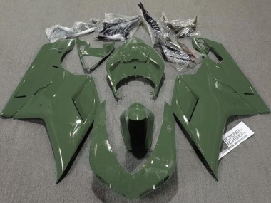 Verde Militare Lucido 2007-2014 Ducati 848 1098 1198 Carene Moto