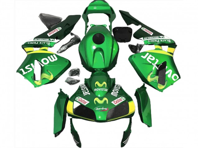 Verde Movistar 2003-2004 Honda CBR600RR Carene Moto Verde Movistar 2003-2004 Honda CBR600RR Carene Moto