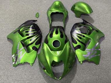 Verde & Nero 1997-2007 Suzuki GSXR 1300 Carene Moto