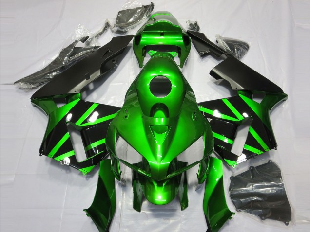 Verde & Nero 2005-2006 Honda CBR600RR Carene Moto Verde & Nero 2005-2006 Honda CBR600RR Carene Moto