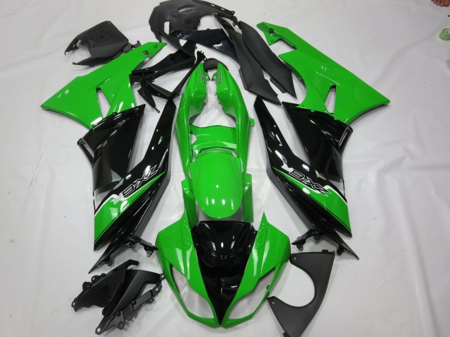 Verde Nero 2009-2012 Kawasaki ZX6R Carene Moto