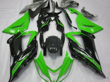 Verde & Nero 2013-2018 Kawasaki ZX6R Carene Moto