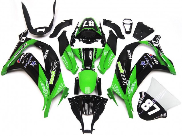 Verde & Nero 2016-2019 Kawasaki ZX10R Carene Moto Verde & Nero 2016-2019 Kawasaki ZX10R Carene Moto