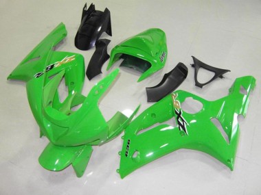 Verde Nero Cheq 2003-2004 Kawasaki ZX6R Carene Moto