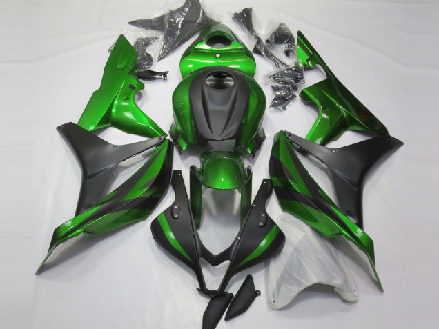 Verde & Nero Opaco 2007-2008 Honda CBR600RR Carene Moto Verde & Nero Opaco 2007-2008 Honda CBR600RR Carene Moto