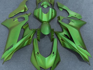 Verde Opaco 2017-2021 Yamaha R6 Carene Moto
