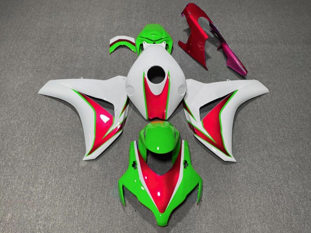 Verde & Rosso Lucido 2008-2011 Honda CBR1000RR Carene Moto Verde & Rosso Lucido 2008-2011 Honda CBR1000RR Carene Moto