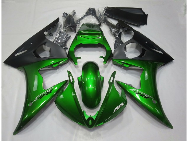 Verde Scuro Lucido 2005 Yamaha R6 Carene Moto Verde Scuro Lucido 2005 Yamaha R6 Carene Moto