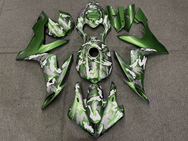 Verde Scuro Mimetico 2004-2006 Yamaha R1 Carene Moto