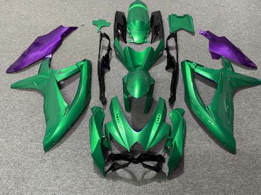 Verde & Viola 2008-2010 Suzuki GSXR 600-750 Carene Moto