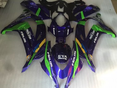 Verde Viola & Lucido 2016-2019 Kawasaki ZX10R Carene Moto