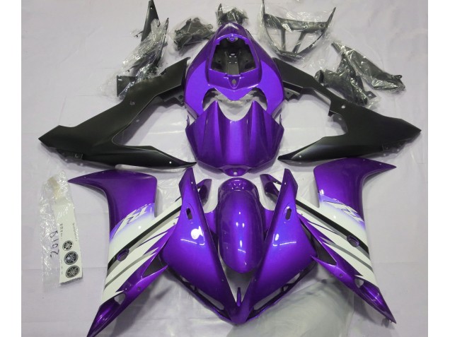 Viola Brillante & Bianco 2004-2006 Yamaha R1 Carene Moto Viola Brillante & Bianco 2004-2006 Yamaha R1 Carene Moto