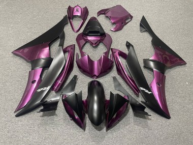 Viola Chiaro & Nero Opaco 2008-2016 Yamaha R6 Carene Moto