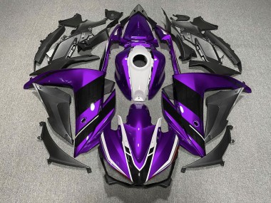 Viola In Bianco & Nero 2015-2018 Yamaha R3 Carene Moto