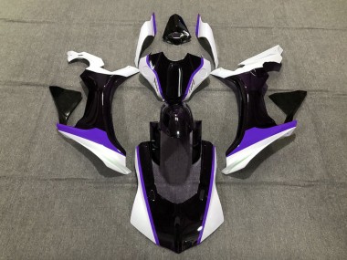 Viola In Bianco & Nero 2015-2019 Yamaha R1 Carene Moto