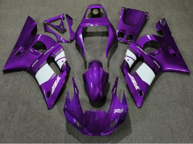 Viola Intenso & Bianco 1998-2002 Yamaha R6 Carene Moto