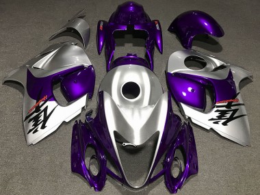 Viola Lucido & Argento 2008-2020 Suzuki GSXR 1300 Carene Moto