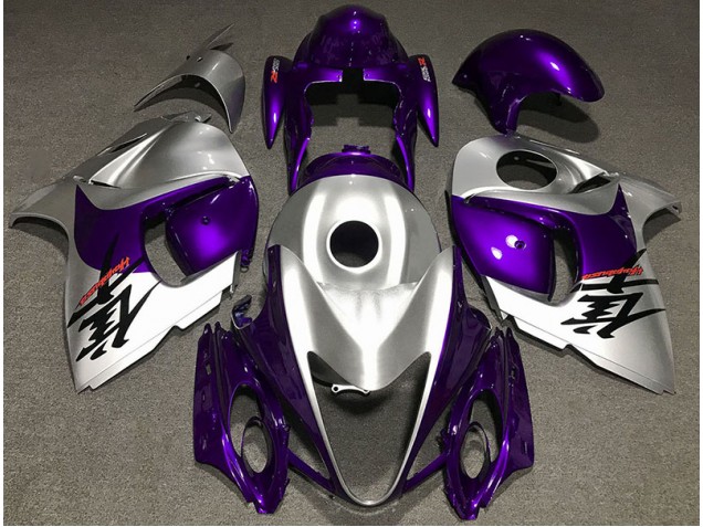 Viola Lucido & Argento 2008-2020 Suzuki GSXR 1300 Carene Moto Viola Lucido & Argento 2008-2020 Suzuki GSXR 1300 Carene Moto