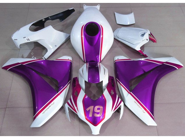 Viola Lucido & Bianco 2008-2011 Honda CBR1000RR Carene Moto Viola Lucido & Bianco 2008-2011 Honda CBR1000RR Carene Moto