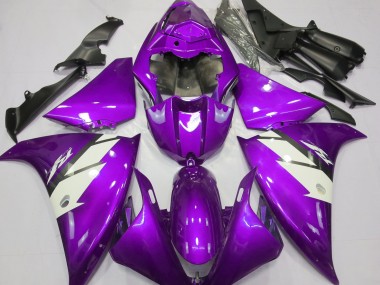 Viola Lucido & Bianco 2012-2014 Yamaha R1 Carene Moto