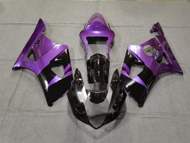 Viola Lucido & Nero 2003-2004 Suzuki GSXR 1000 Carene Moto