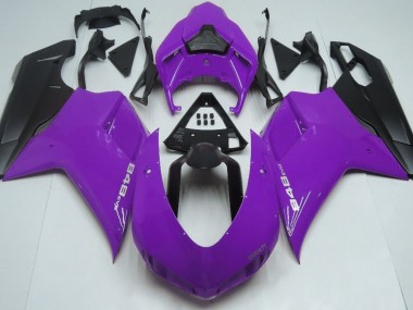 Viola Lucido & Nero 2007-2014 Ducati 848 1098 1198 Carene Moto