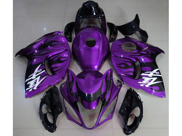 Viola Lucido & Nero 2008-2020 Suzuki GSXR 1300 Carene Moto