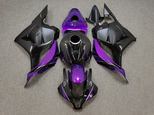 Viola Lucido & Nero 2009-2012 Honda CBR600RR Carene Moto Viola Lucido & Nero 2009-2012 Honda CBR600RR Carene Moto
