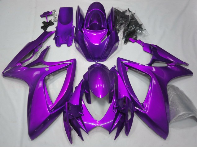 Viola Lucido Tinta Unita 2006-2007 Suzuki GSXR 600-750 Carene Moto Viola Lucido Tinta Unita 2006-2007 Suzuki GSXR 600-750 Carene Moto