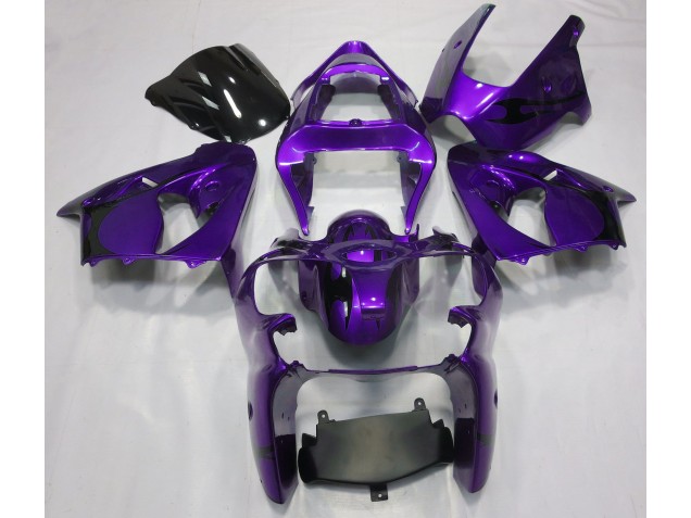 Viola Metallizzato 2000-2002 Kawasaki ZX6R Carene Moto Viola Metallizzato 2000-2002 Kawasaki ZX6R Carene Moto