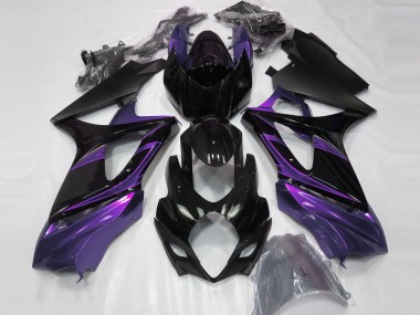 Viola Mood & Nero Lucido 2007-2008 Suzuki GSXR 1000 Carene Moto