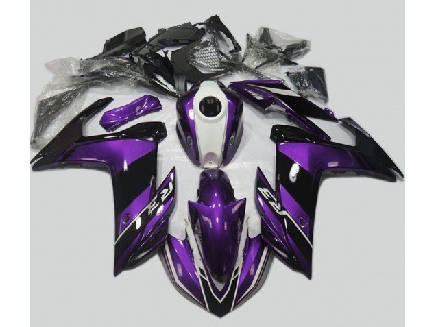 Viola & Nero Lucido 2015-2018 Yamaha R3 Carene Moto Viola & Nero Lucido 2015-2018 Yamaha R3 Carene Moto