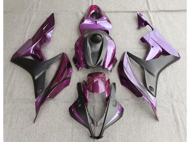 Viola & Nero Opaco 2007-2008 Honda CBR600RR Carene Moto Viola & Nero Opaco 2007-2008 Honda CBR600RR Carene Moto