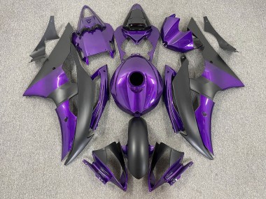 Viola & Nero Opaco 2008-2016 Yamaha R6 Carene Moto