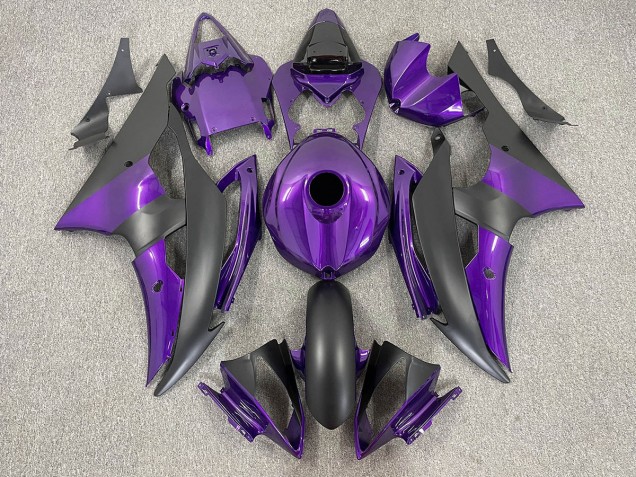 Viola & Nero Opaco 2008-2016 Yamaha R6 Carene Moto Viola & Nero Opaco 2008-2016 Yamaha R6 Carene Moto
