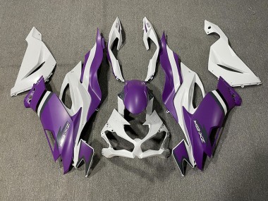 Viola Opaco & Bianco 2019-2023 Kawasaki ZX6R Carene Moto