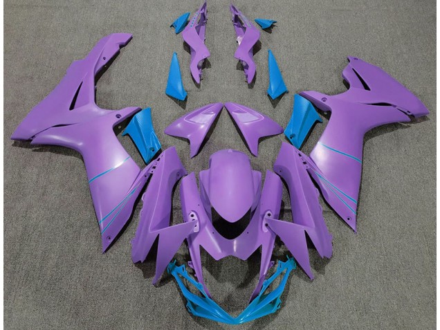 Viola Opaco & Blu 2011-2024 Suzuki GSXR 600-750 Carene Moto Viola Opaco & Blu 2011-2024 Suzuki GSXR 600-750 Carene Moto