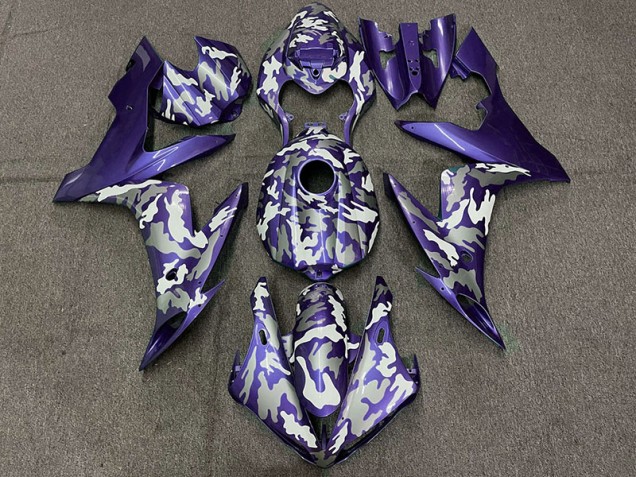 Viola Scuro Camo 2004-2006 Yamaha R1 Carene Moto