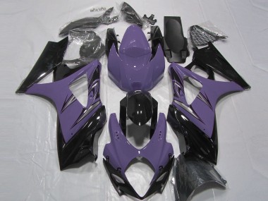 Viola Scuro & Nero 2007-2008 Suzuki GSXR 1000 Carene Moto
