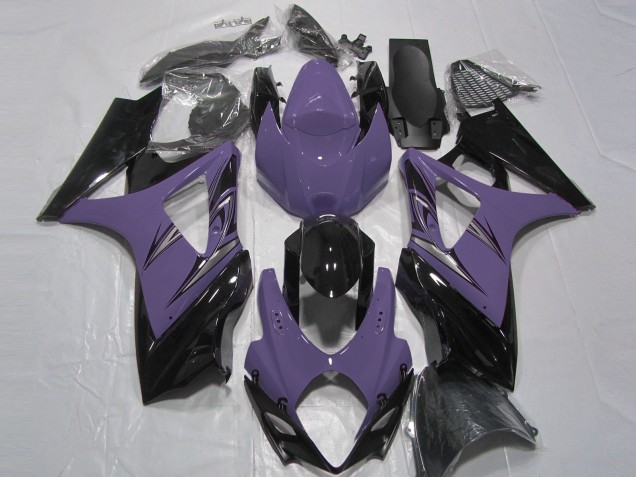 Viola Scuro & Nero 2007-2008 Suzuki GSXR 1000 Carene Moto Viola Scuro & Nero 2007-2008 Suzuki GSXR 1000 Carene Moto