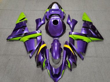 Viola Verde & Giallo 2004-2005 Kawasaki ZX10R Carene Moto