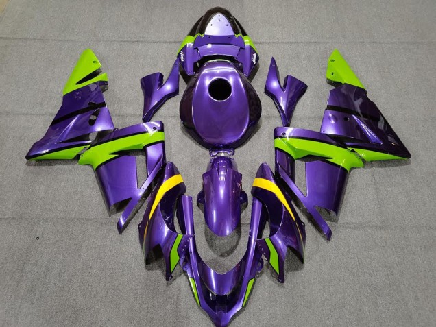 Viola Verde & Giallo 2004-2005 Kawasaki ZX10R Carene Moto Viola Verde & Giallo 2004-2005 Kawasaki ZX10R Carene Moto