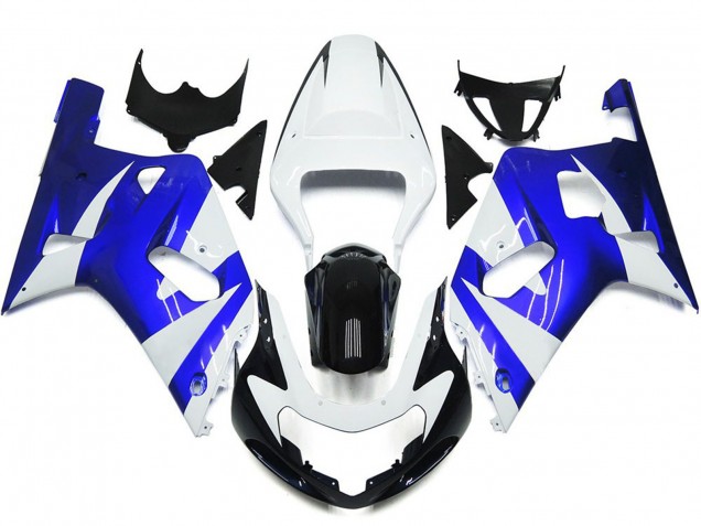 Vivace Stile Blu & Bianco OEM 2001-2003 Suzuki GSXR 600-750 Carene Moto Vivace Stile Blu & Bianco OEM 2001-2003 Suzuki GSXR 600-750 Carene Moto